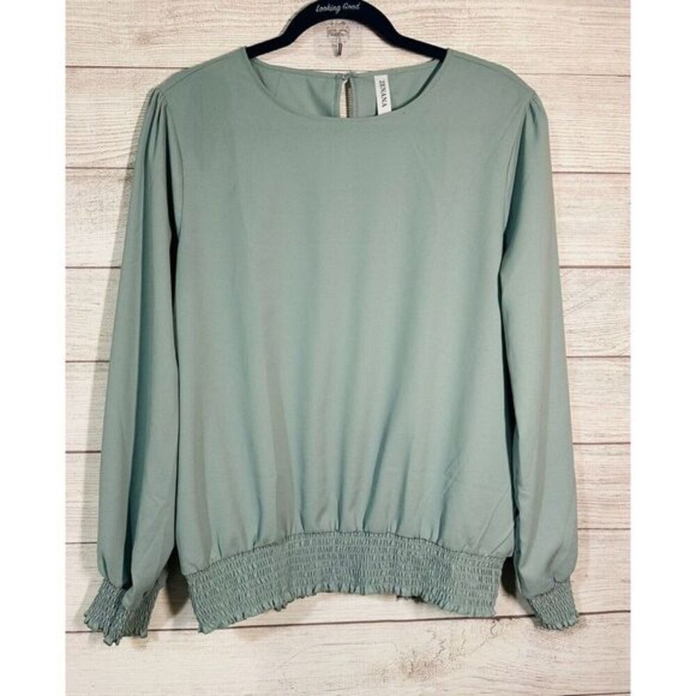Elegant Mint Green Women's Top
